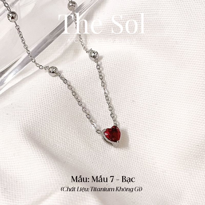 Dây Chuyền Titan Red Heart