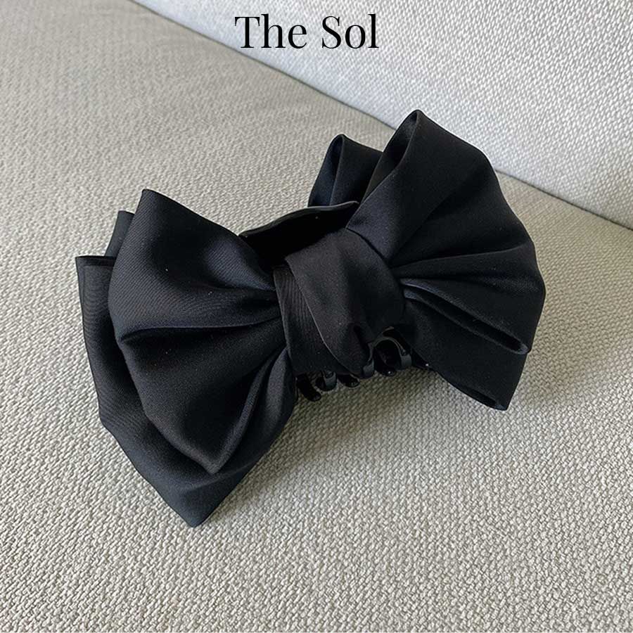 Kẹp Gắp Hàn Quốc Satin Bow