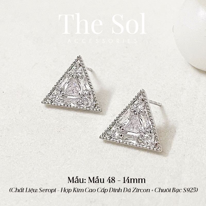 Bông Tai Seropi Diamond Triangle - Mẫu 48