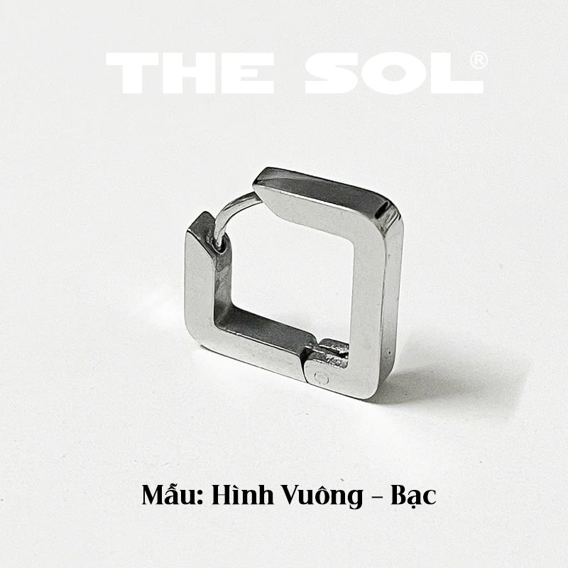 Khuyên Tai Titan Unisex The Thick Square