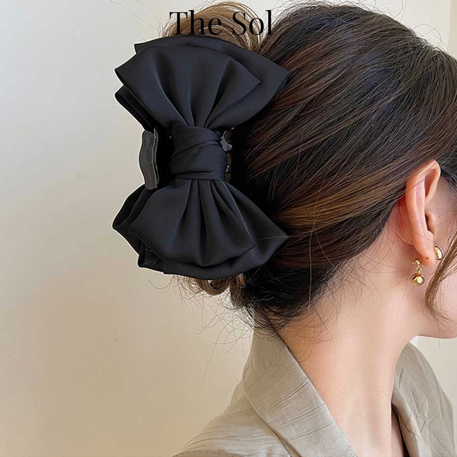 Kẹp Gắp Hàn Quốc Satin Bow