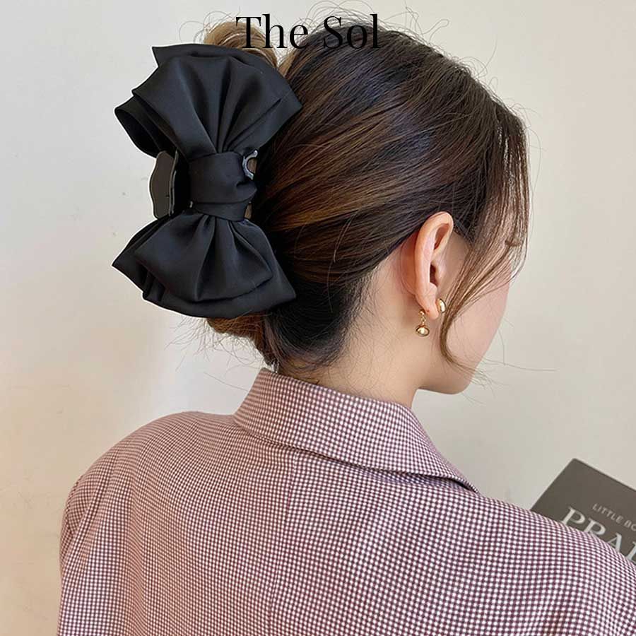 Kẹp Gắp Hàn Quốc Satin Bow