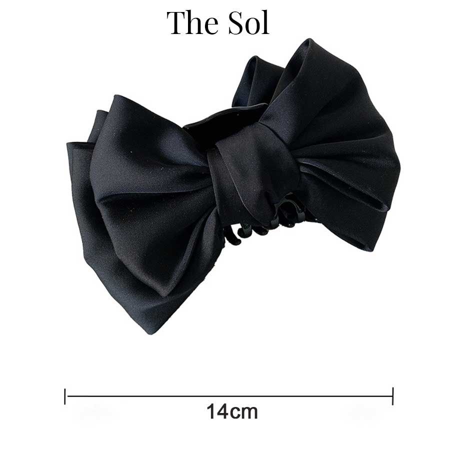 Kẹp Gắp Hàn Quốc Satin Bow