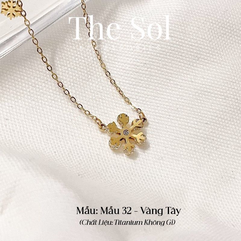 Dây Chuyền Titan Double Flowers