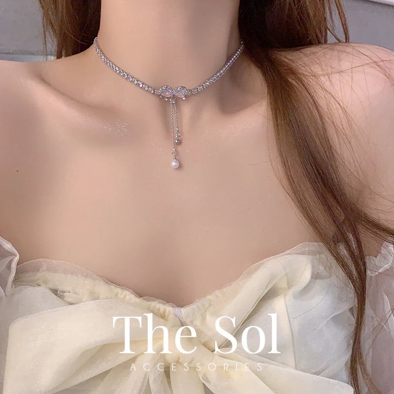 Choker Hàn Quốc Diamond Bow