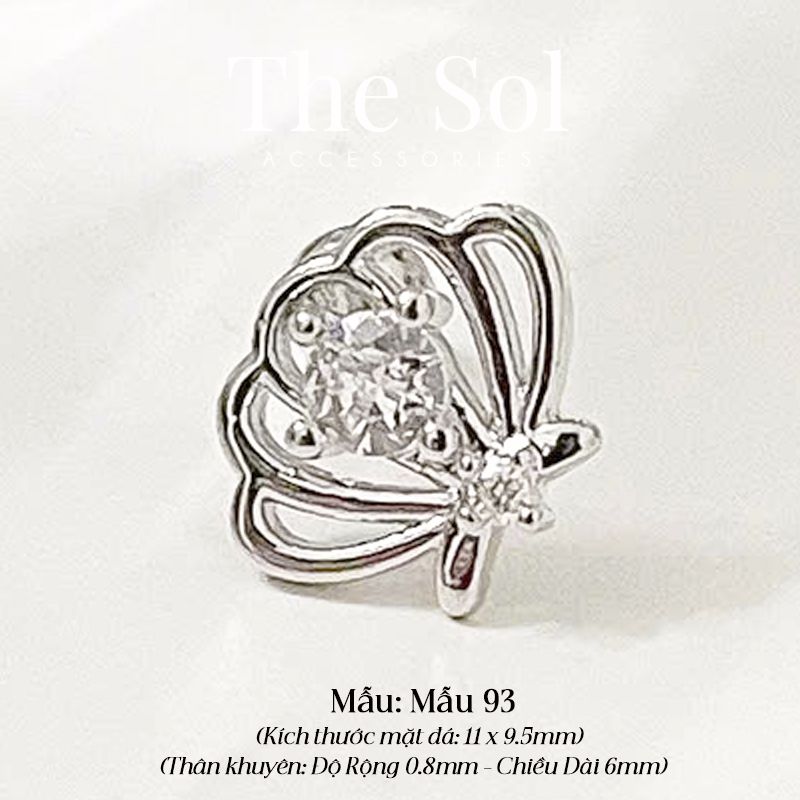 Khuyên Tai Thép Xi Mạ The Shell - Mẫu 93