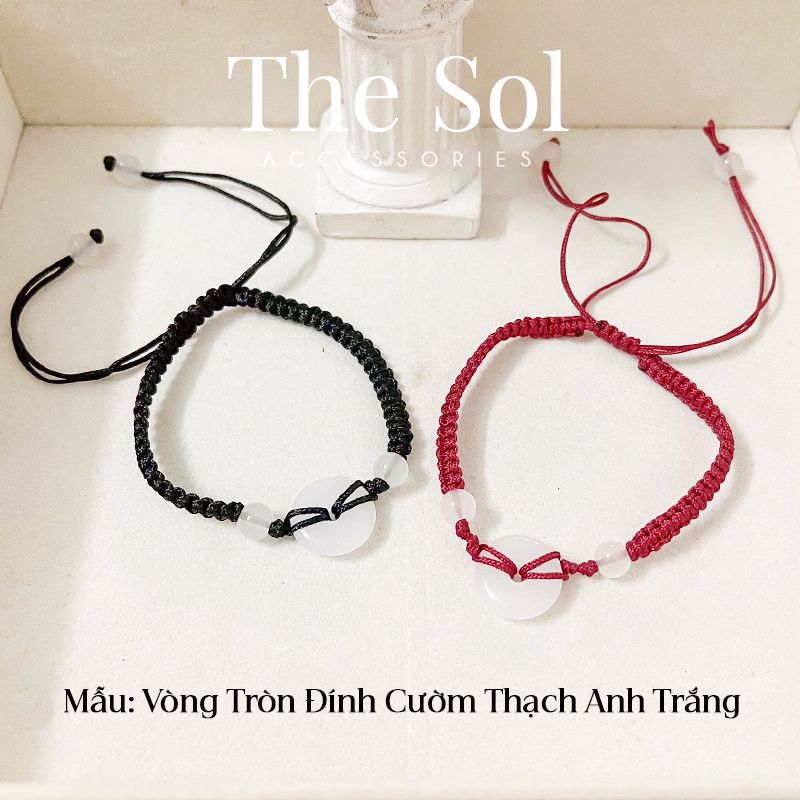 Lắc Tay Hàn Quốc White Quartz & Gems