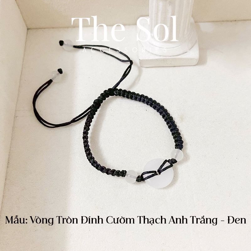 Lắc Tay Hàn Quốc White Quartz & Gems