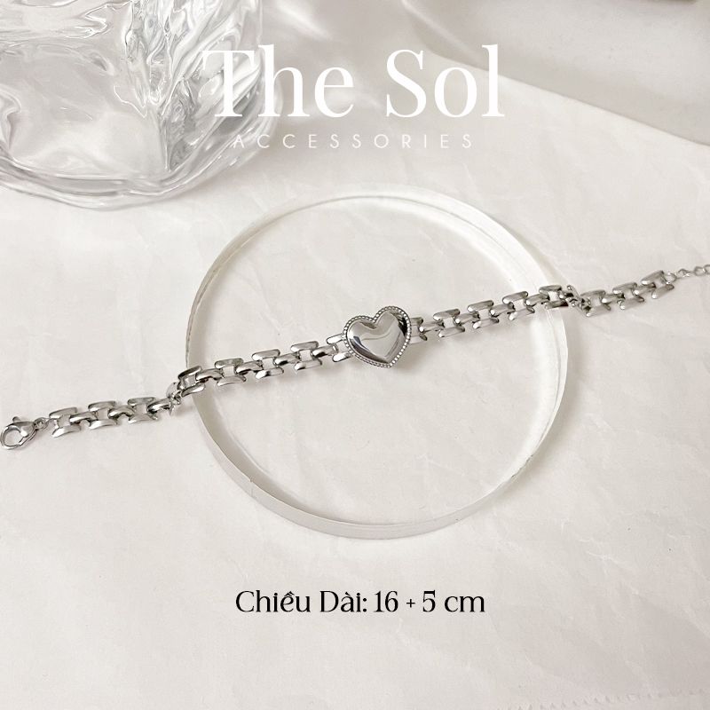 Lắc Tay Titan Metal Heart - Mẫu 79
