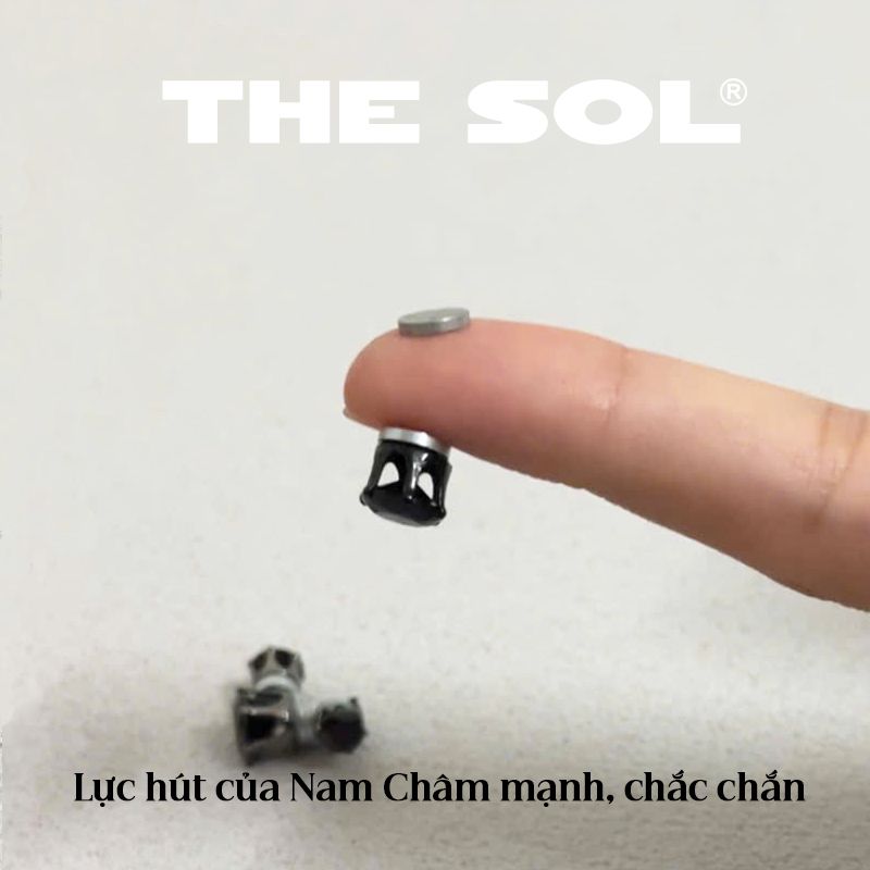 Khuyên Tai Titan Black Magnet - Tròn 1 CHIẾC