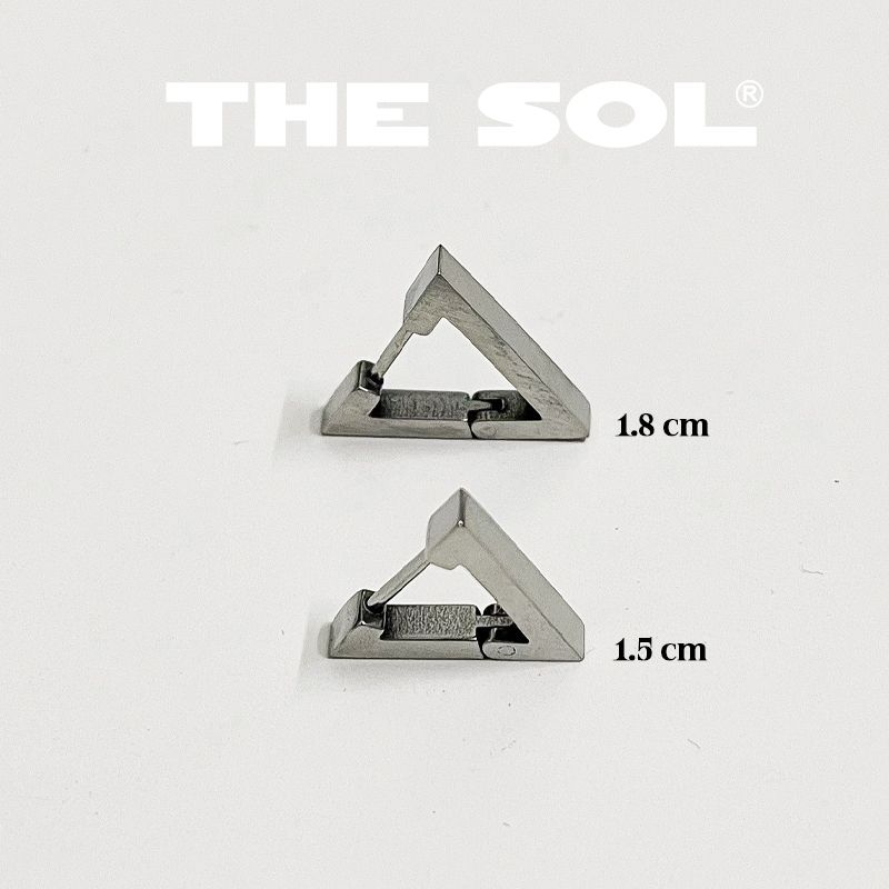 Khuyên Tai Titan Unisex The Thick Triangle - 1.5cm