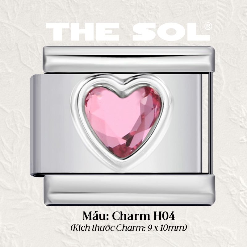 Charm Titan Italian Bracelet - Colour Heart