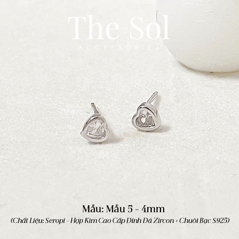 Bông Tai Seropi Mini Dia Heart