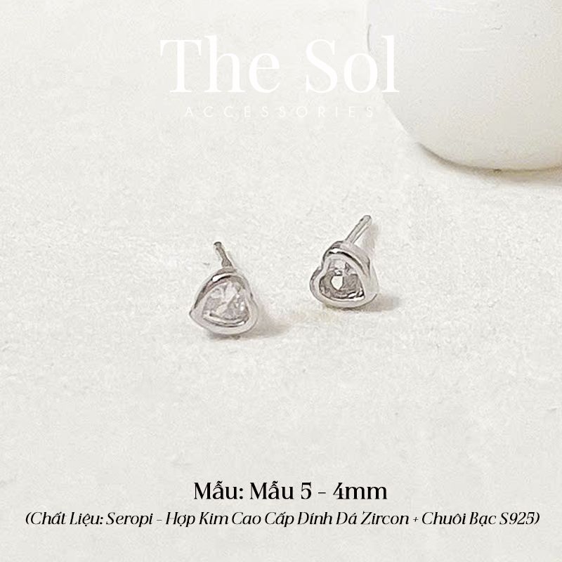Bông Tai Seropi Mini Dia Heart