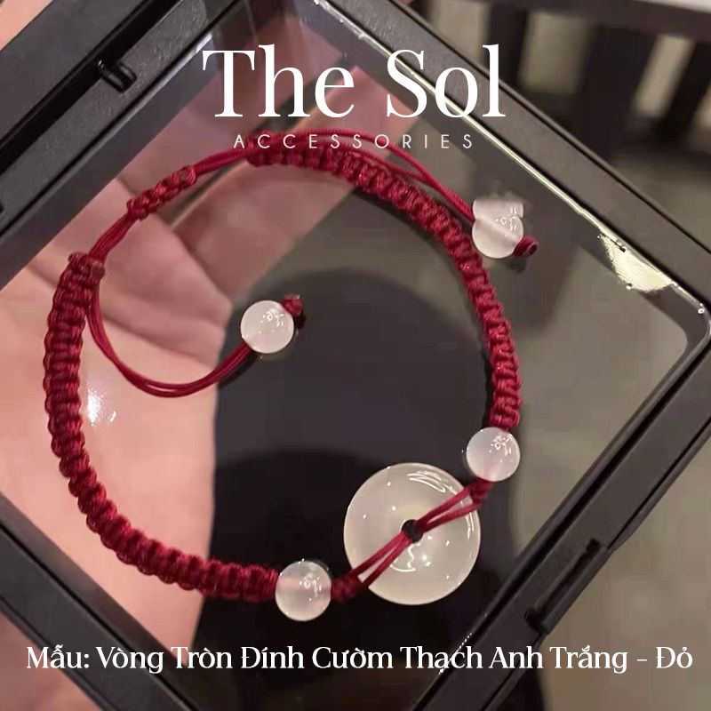 Lắc Tay Hàn Quốc White Quartz & Gems