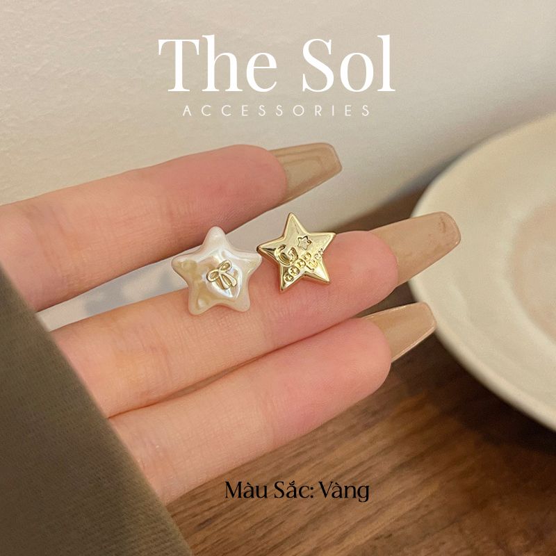 Bông Tai Hàn Quốc Star Pearl