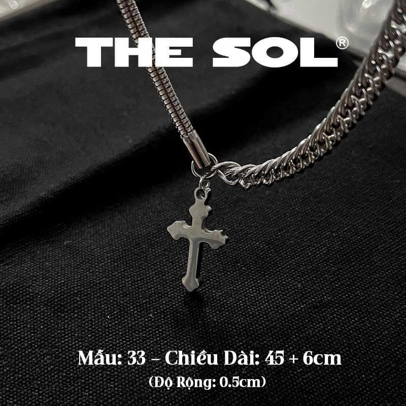 Dây Chuyền Titan Unisex Mini Cross - Mẫu 33