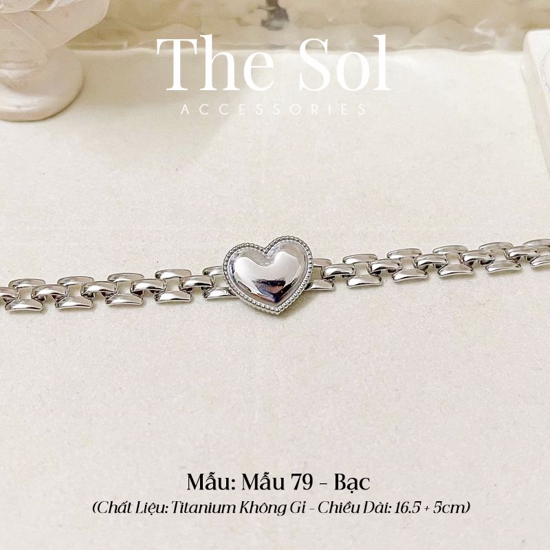 Lắc Tay Titan Metal Heart - Mẫu 79