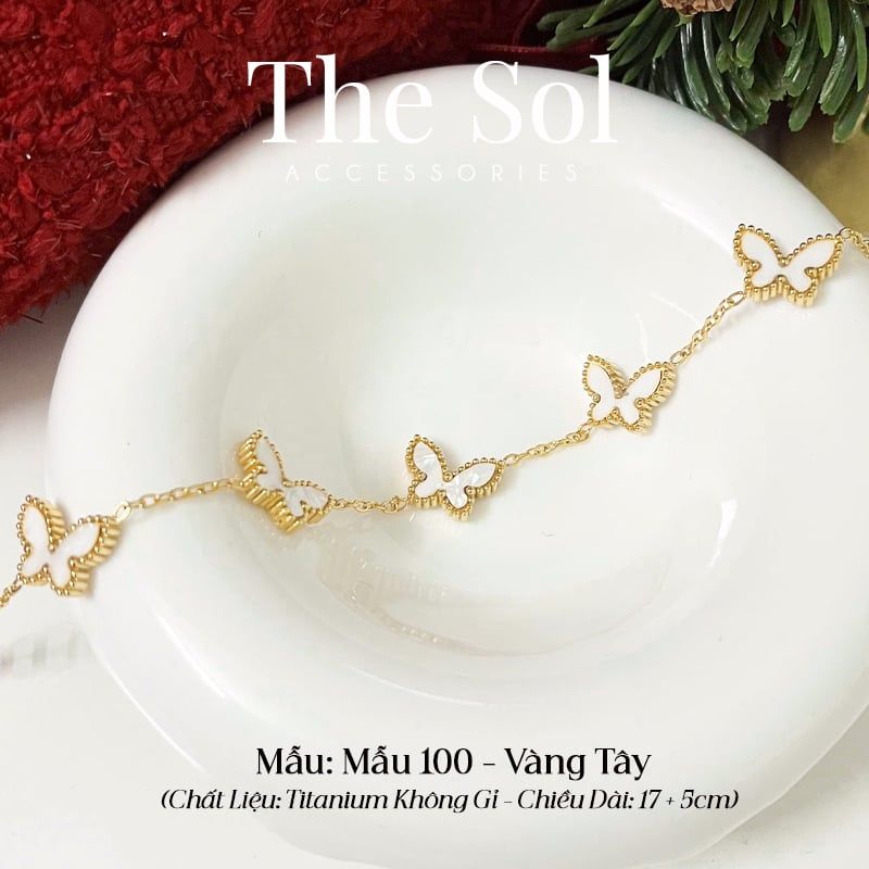 Lắc Tay Titan White Butterfly - Mẫu 100