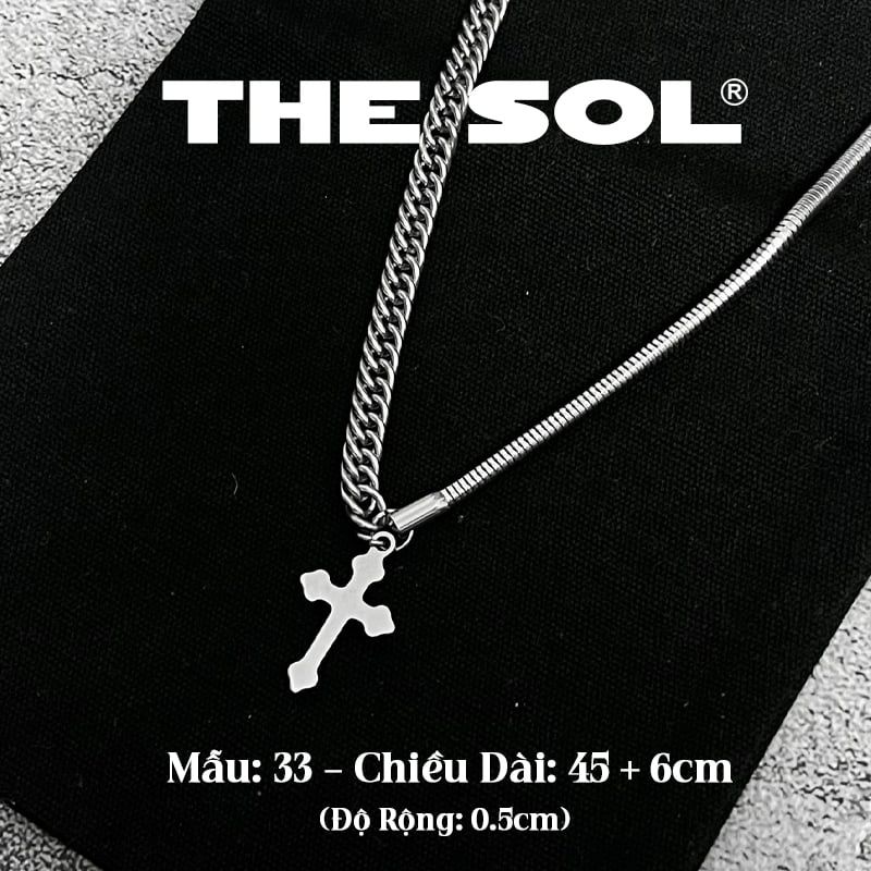 Dây Chuyền Titan Unisex Mini Cross - Mẫu 33