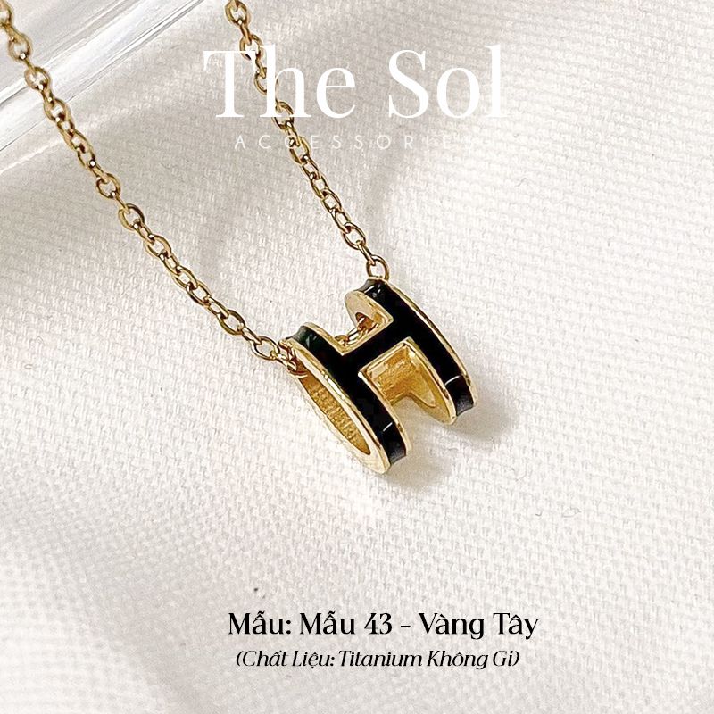 Dây Chuyền Titan Her Pop H - Black