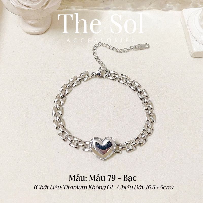 Lắc Tay Titan Metal Heart - Mẫu 79