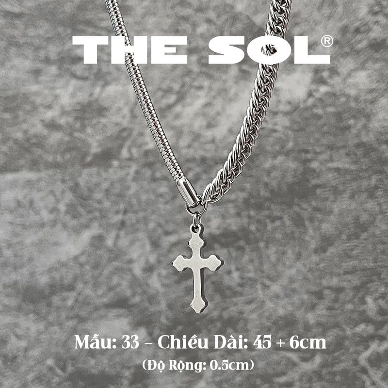 Dây Chuyền Titan Unisex Mini Cross - Mẫu 33