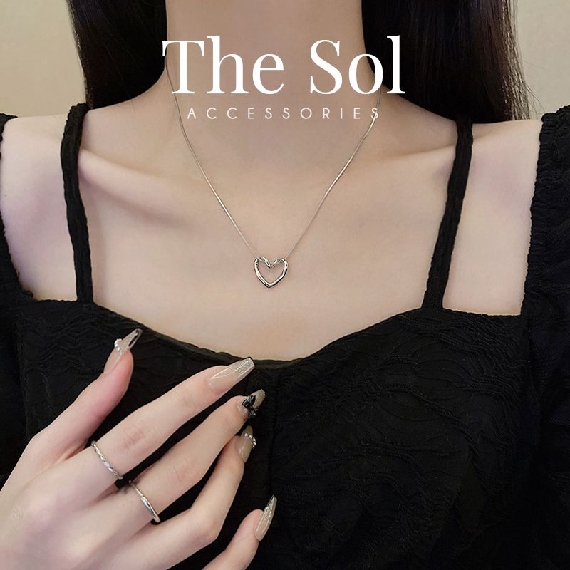 Dây Chuyền Hàn Quốc Hollow Heart