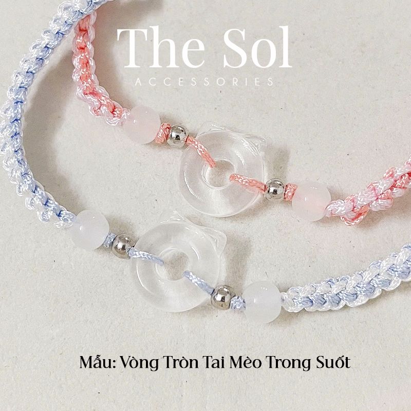 Lắc Tay Hàn Quốc Crystal Cat's Ears