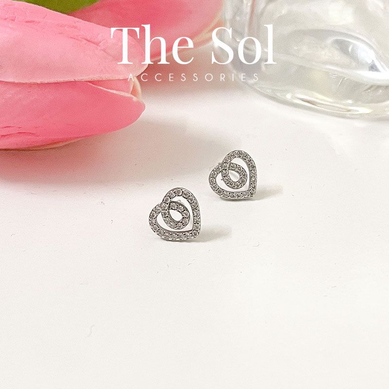 Bông Tai Hàn Quốc Maze Heart