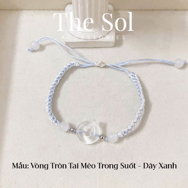 Lắc Tay Hàn Quốc Crystal Cat's Ears
