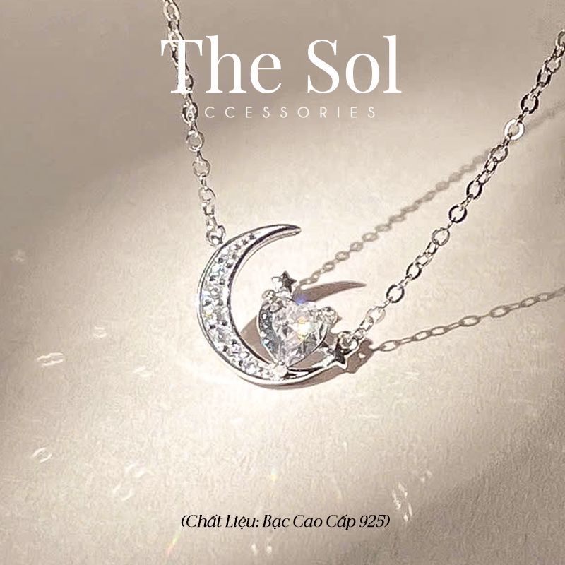 Dây Chuyền Bạc Diamond Moon