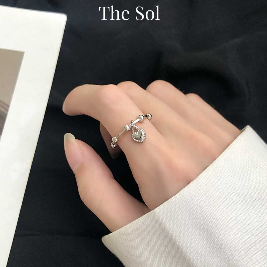 Nhẫn Hàn Quốc Silver Heart
