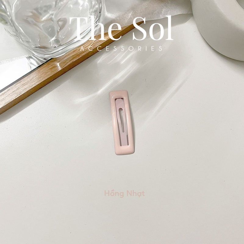 Kẹp Tóc Hàn Quốc Colour Rectangle - 1 Chiếc