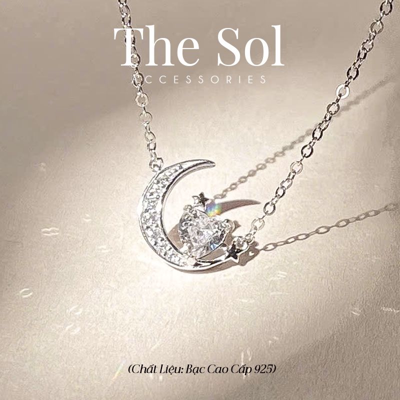 Dây Chuyền Bạc Diamond Moon
