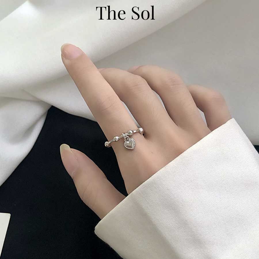 Nhẫn Hàn Quốc Silver Heart