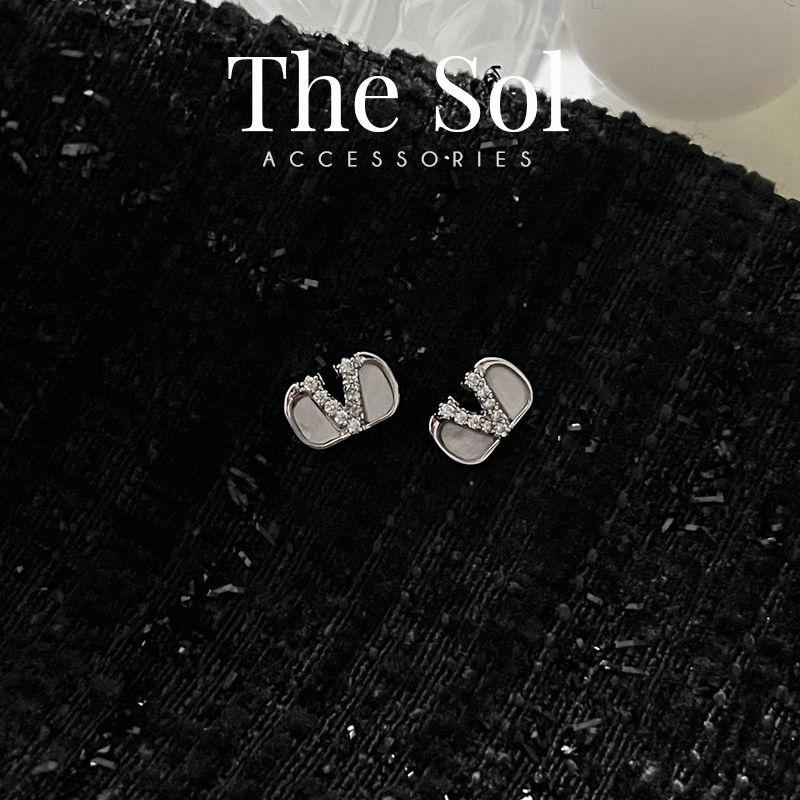 Bông Tai Seropi Mini V In White