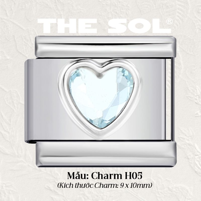 Charm Titan Italian Bracelet - Colour Heart