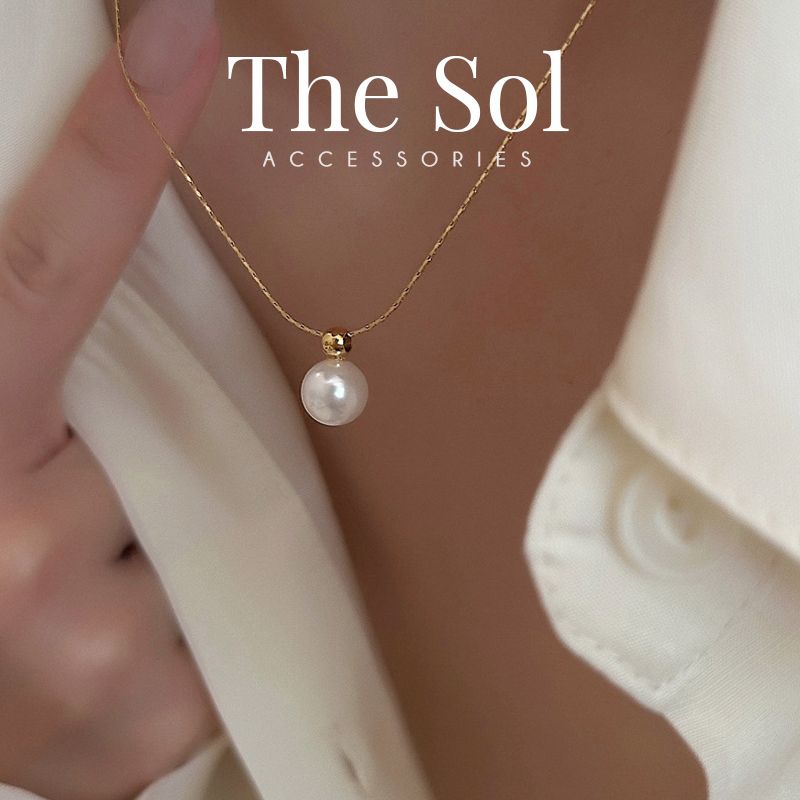 Dây Chuyền Titan Golden Pearl