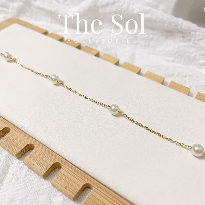 Lắc Chân Titan Pearl Line