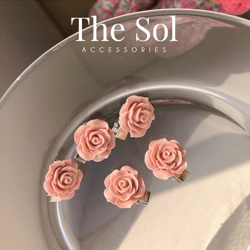 Kẹp Tóc Hàn Quốc Pinky Rose - 1 Chiếc