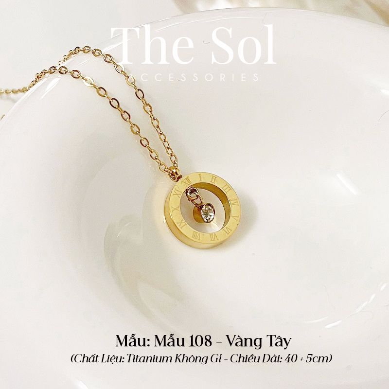 Dây Chuyền Titan Dia In Circle - Mẫu 108