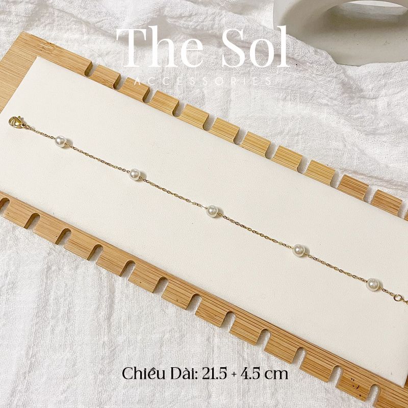 Lắc Chân Titan Pearl Line