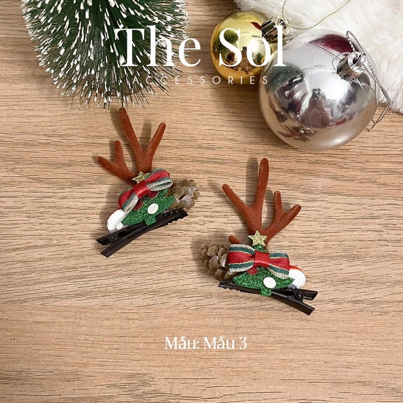 Kẹp Tóc Hàn Quốc Mini Christmas
