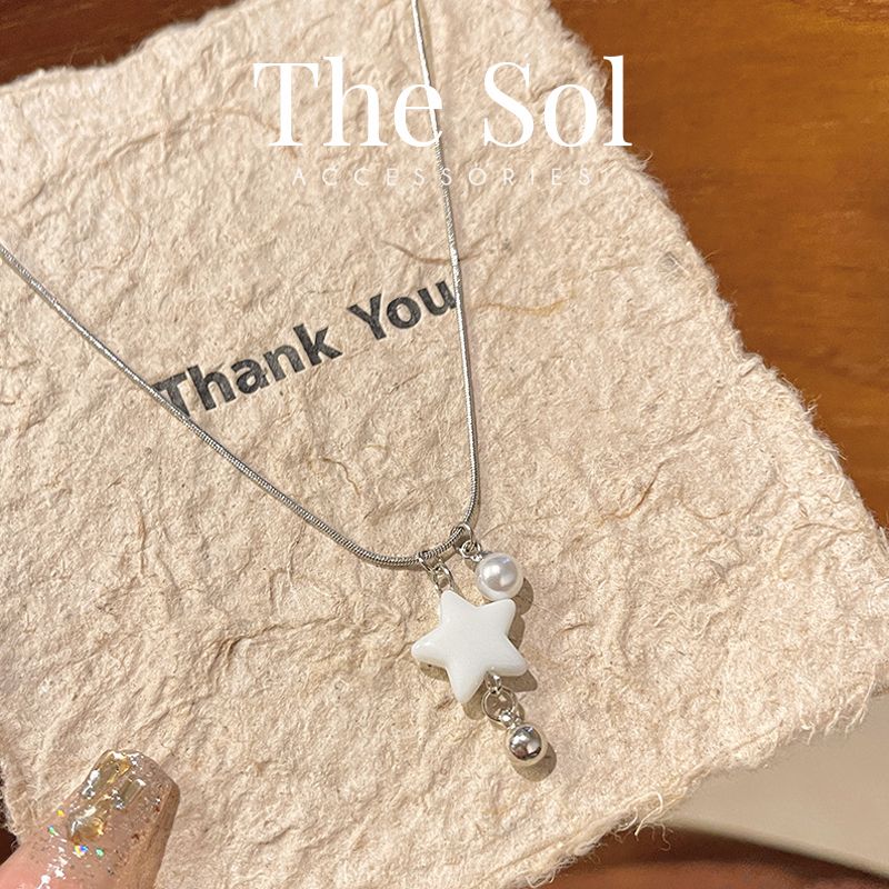 Dây Chuyền Hàn Quốc Pearl Star