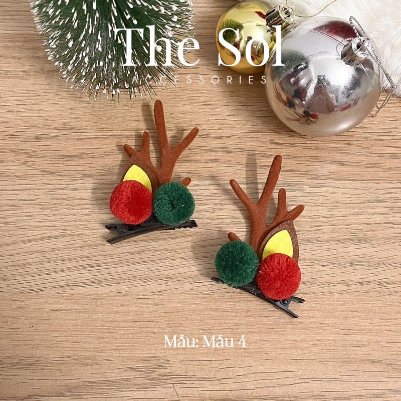 Kẹp Tóc Hàn Quốc Mini Christmas