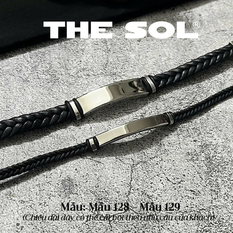 Vòng Tay Titan Unisex Braid Leather - 9mm - Mẫu 129