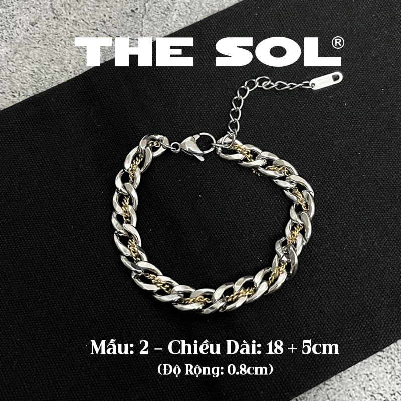 Lắc Tay Titan Unisex Golden Chain - Mẫu 2