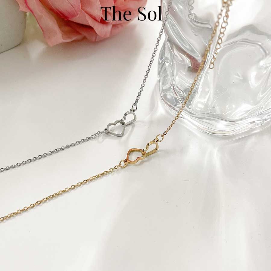 Lắc Tay Titan Double Heart - Mẫu 72