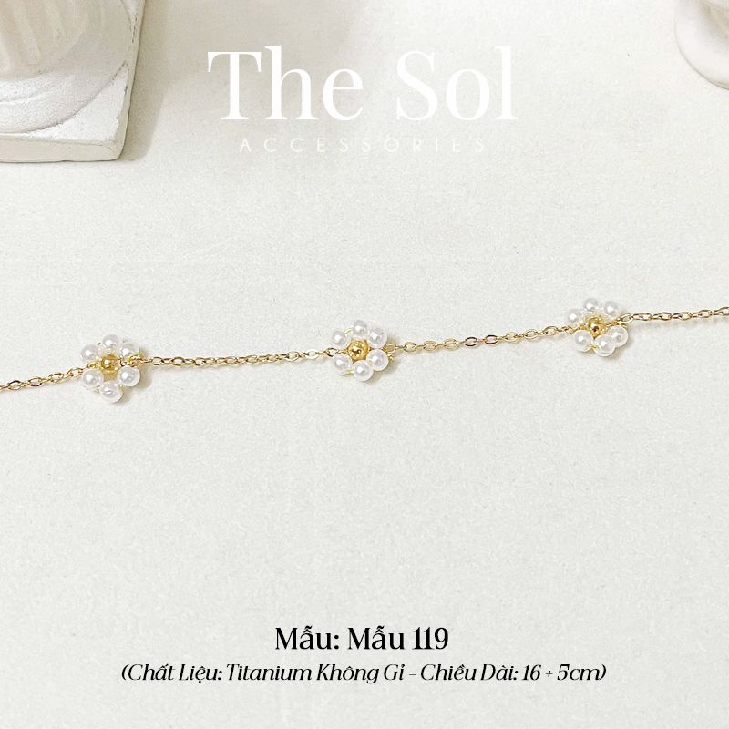 Lắc Tay Titan Triple Daisy - Mẫu 119
